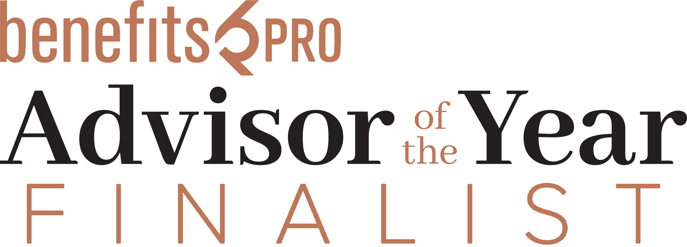 BenefitsPRO ADVISOR of the Year Finalist logo